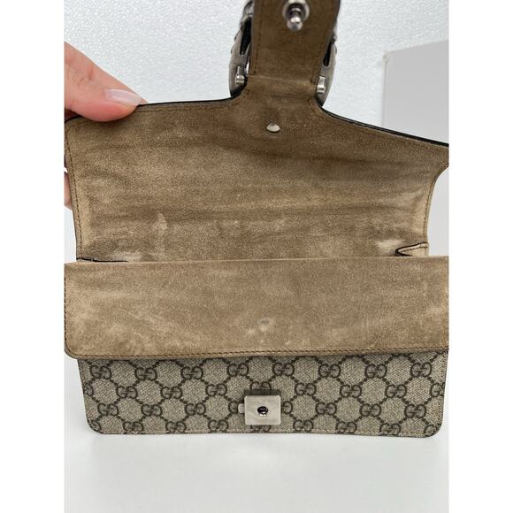 Gucci Supreme Canvas Dionysus Chain Strap Women’s Shoulder Bag - Picture 13 of 16